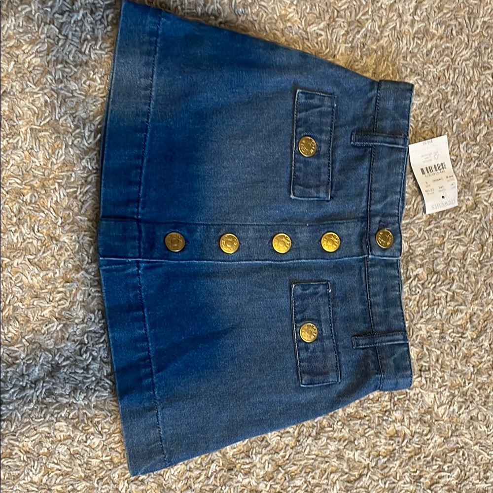 Crewcuts Denim Skirt with Gold Buttons size 5